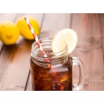 Acopa Rustic Charm 16 oz. County Fair Drinking Jar / Mason Jar with Handle - 12/Case