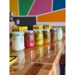 Acopa Rustic Charm 16 oz. County Fair Drinking Jar / Mason Jar with Handle - 12/Case