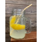 Acopa Rustic Charm 16 oz. County Fair Drinking Jar / Mason Jar with Handle - 12/Case