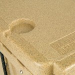 CaterGator CG65SPB Beige 65 Qt. Rotomolded Outdoor Cooler / Ice Chest