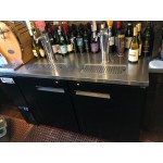 Avantco UDD-60-HC (2) Double Tap Kegerator Beer Dispenser - Black, (2) 1/2 Keg Capacity
