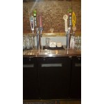 Avantco UDD-60-HC (2) Double Tap Kegerator Beer Dispenser - Black, (2) 1/2 Keg Capacity