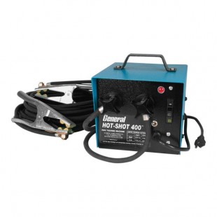 General Pipe Cleaners 113130-HS-400 Hot-Shot 400 Pipe Thawer with (2) 20' #2 Cables with Pipe Clamps - 115V