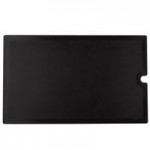 Cambro VBRL6110 Black 6' Versa Food / Salad Bar with Standard Casters - Low Height