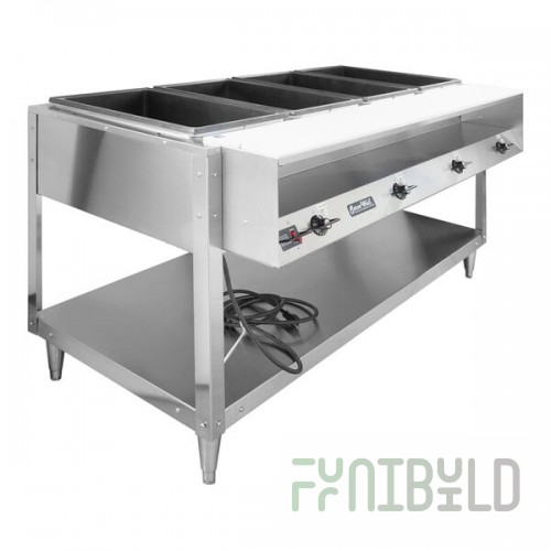 Vollrath 38118 ServeWell® Electric Four Pan Hot Food Table 208/240V - Sealed Well