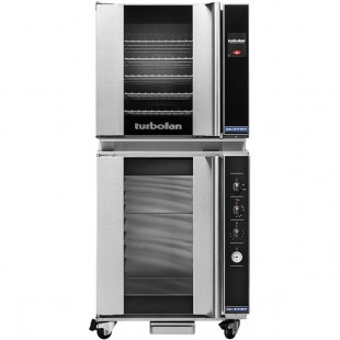 Moffat E32T5/P8M Turbofan Full Size Electric Touch Screen Convection Oven with Steam Injection and 8 Tray Holding Cabinet / Proofer - 208V