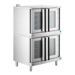 Cooking Performance Group FECD-200-B Double Deck Standard Depth Full Size Electric Convection Oven - 208V, 1 Phase, 11 kW