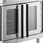 Cooking Performance Group FECD-200-B Double Deck Standard Depth Full Size Electric Convection Oven - 208V, 1 Phase, 11 kW