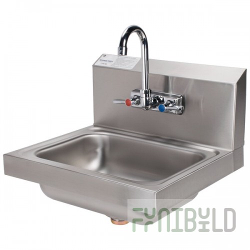 Advance Tabco 7-PS-60 Hand Sink with Splash Mount Faucet - 17 1/4