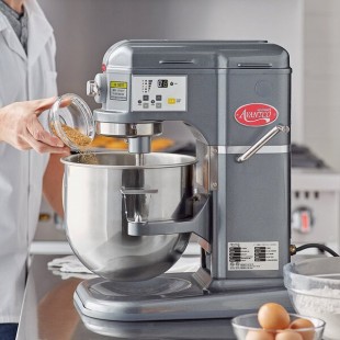 Avantco MIX8GY Dark Gray 8 Qt. Bowl Lift Countertop Mixer with Standard Accessories - 120V, 4/5 hp Avantco MIX8GY Dark Gray 8 Qt. Bowl Lift Countertop Mixer with Standard Accessories - 120V, 4/5 hp
