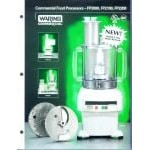 Waring FP2200 Combination Food Processor with 6 Qt. Clear Bowl, Continuous Feed & 2 Discs - 3/4 hp Waring FP2200 Combination Food Processor with 6 Qt. Clear Bowl, Continuous Feed & 2 Discs - 3/4 hp