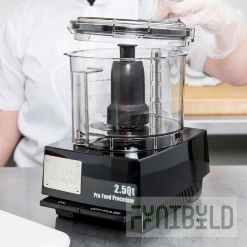 Waring WFP11SW 2.5 Qt. Clear Batch Bowl Food Processor - 3/4 hp