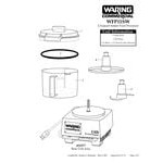Waring WFP11SW 2.5 Qt. Clear Batch Bowl Food Processor - 3/4 hp