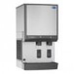 Follett 25CI414W-S Symphony Plus 25 Series Water Cooled Modular Chewblet Countertop Ice Maker and Water Dispenser with 25 lb. Storage and SensorSAFE - 115V, 380 lb.