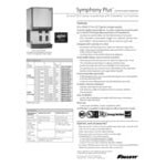 Follett 25CI414W-S Symphony Plus 25 Series Water Cooled Modular Chewblet Countertop Ice Maker and Water Dispenser with 25 lb. Storage and SensorSAFE - 115V, 380 lb.