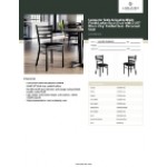 Lancaster Table & Seating Black Finish Ladder Back Chair with 2 1/2 Lancaster Table & Seating Black Finish Ladder Back Chair with 2 1/2