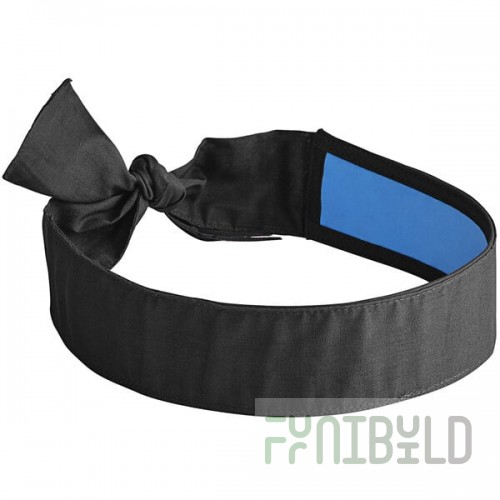Ergodyne 12565 Chill-Its 6700CT Black Evaporative Cooling Bandana