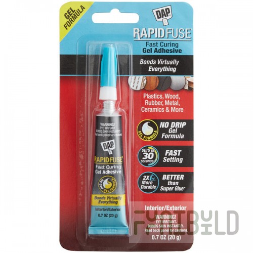 DAP RapidFuse .7 oz. Clear Fast Curing All Purpose Gel Adhesive 70798 00178