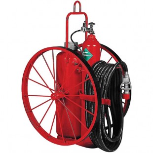 Badger 19921 125 lb. Mobile Purple K Regulated Fire Extinguisher with 36 Badger 19921 125 lb. Mobile Purple K Regulated Fire Extinguisher with 36