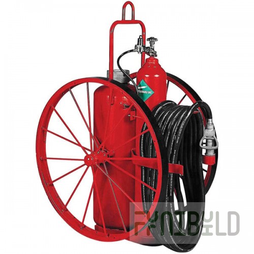 Badger 19921 125 lb. Mobile Purple K Regulated Fire Extinguisher with 36
