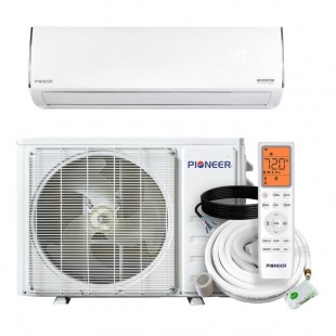 Pioneer Diamante Essenza WYT-17 WYT012GLUI17RL High Wall-Mounted Ductless Mini Split AC / Heat Pump System - 17 SEER2, 11,500 BTU, 208-230V