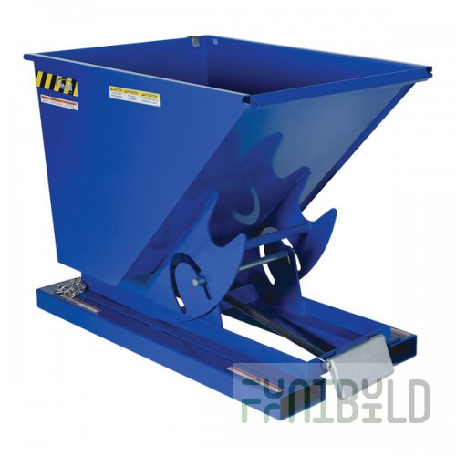 Vestil 0.50 Cubic Yard Light-Duty Self-Dumping Steel Forklift Hopper D-50-LD - 2,000 lb. Capacity