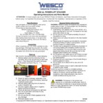 Wesco Industrial Products 1,500 lb. Power Lift Adjustable Straddle Fork Stacker with 42 Wesco Industrial Products 1,500 lb. Power Lift Adjustable Straddle Fork Stacker with 42