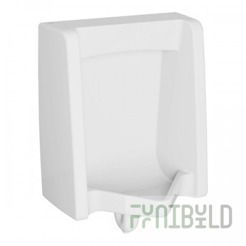American Standard Washbrook FloWise 6515001.020 White Vitreous China Washout Universal Urinal with Top Spud Inlet - 0.125 to 1.0 GPF