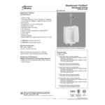 American Standard Washbrook FloWise 6515001.020 White Vitreous China Washout Universal Urinal with Top Spud Inlet - 0.125 to 1.0 GPF American Standard Washbrook FloWise 6515001.020 White Vitreous China Washout Universal Urinal with Top Spud Inlet - 0.125 to 1.0 GPF