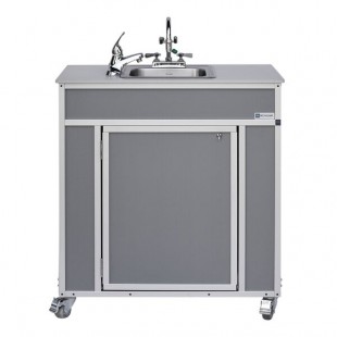 Monsam PSE-2001E-GRAY Gray Portable Eye and Face Washing Station