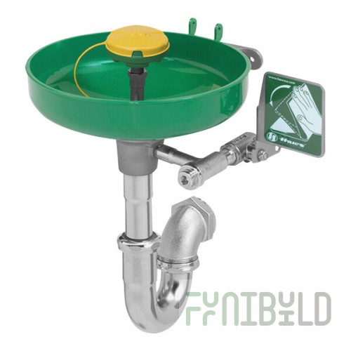 Haws Axion MSR 7260BT-7270BT Wall-Mount Eye / Face Wash Station with Bracket and Trap