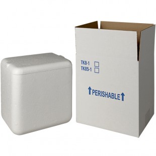 Insulated Shipping Box with Foam Cooler 7 3/4 Insulated Shipping Box with Foam Cooler 7 3/4