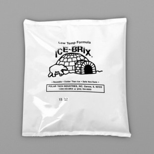 Polar Tech 12 oz. Ice Brix Low Temperature Cold Pack - 48/Case Polar Tech 12 oz. Ice Brix Low Temperature Cold Pack - 48/Case