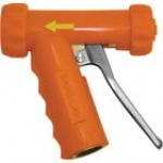 Sani-Lav N1B Black Brass Insulated Spray Nozzle with Stainless Steel Handle