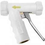 Sani-Lav N1B Black Brass Insulated Spray Nozzle with Stainless Steel Handle