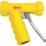 Sani-Lav N1B Black Brass Insulated Spray Nozzle with Stainless Steel Handle