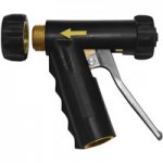 Sani-Lav N1B Black Brass Insulated Spray Nozzle with Stainless Steel Handle