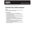 Lavex Pro 40 fl. oz. (1,200 mL) Titanium Automatic Foam Soap / Sanitizer Dispenser