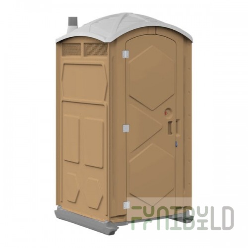 J & J Echo One ET701101X2608 Tan Portable Restroom - Assembled