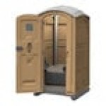 J & J Echo One ET701101X2608 Tan Portable Restroom - Assembled J & J Echo One ET701101X2608 Tan Portable Restroom - Assembled