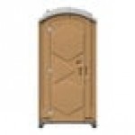 J & J Echo One ET701101X2608 Tan Portable Restroom - Assembled J & J Echo One ET701101X2608 Tan Portable Restroom - Assembled