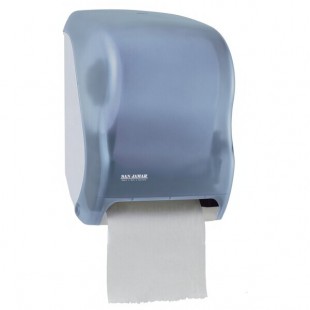 San Jamar T1300TBL Tear-N-Dry Classic Hands Free Roll Towel Dispenser - Arctic Blue San Jamar T1300TBL Tear-N-Dry Classic Hands Free Roll Towel Dispenser - Arctic Blue