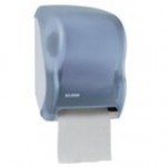 San Jamar T1300TBL Tear-N-Dry Classic Hands Free Roll Towel Dispenser - Arctic Blue San Jamar T1300TBL Tear-N-Dry Classic Hands Free Roll Towel Dispenser - Arctic Blue