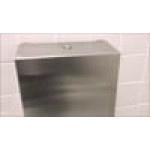 Bobrick B-2620 Stainless Steel Surface Mounted C-Fold / Multifold Paper Towel Dispenser - 400 C-Fold Towel Capacity