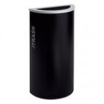 Ex-Cell Kaiser RC-KDHR-T BT-HMG Black Tie Kaleidoscope Hammered Gray 8 Gallon Half Round Trash Can