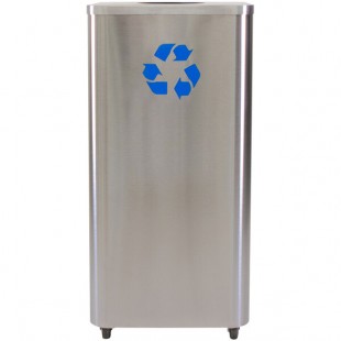 Ex-Cell Kaiser LDR-24 SS 24 Gallon Stainless Steel Rectangular Recycling Companion Container to Liquids Disposal Receptacle Ex-Cell Kaiser LDR-24 SS 24 Gallon Stainless Steel Rectangular Recycling Companion Container to Liquids Disposal Receptacle