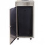 Ex-Cell Kaiser LDR-24 SS 24 Gallon Stainless Steel Rectangular Recycling Companion Container to Liquids Disposal Receptacle