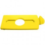 Rubbermaid® 2007889 Slim Jim Recycling Blue Rectangular Hinged Bottle Lid Insert Rubbermaid® 2007889 Slim Jim Recycling Blue Rectangular Hinged Bottle Lid Insert