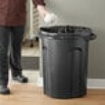 Toter RND32-B0200 32 Gallon Black Round Trash Can Toter RND32-B0200 32 Gallon Black Round Trash Can