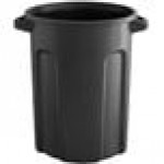 Toter RND32-B0200 32 Gallon Black Round Trash Can Toter RND32-B0200 32 Gallon Black Round Trash Can